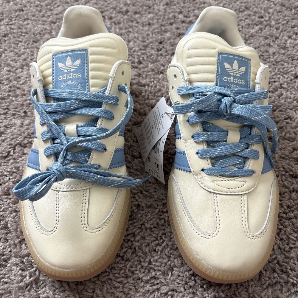 Adidas Women's XLG Wonder White Ash Blue Gum Sneaker JQ2109 Women Size 10 New